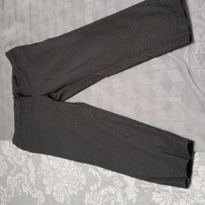 Liz Claiborne career pants Emma style 12 black and white design